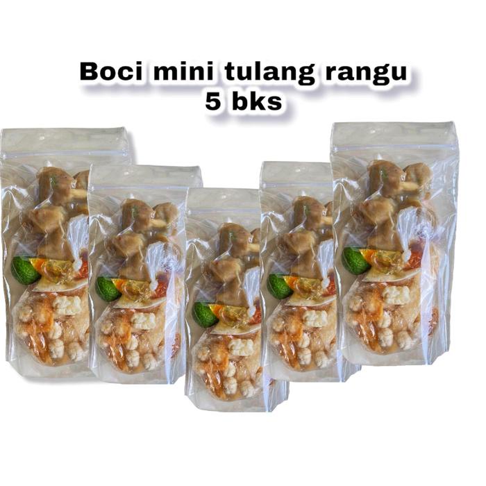 

Paket baso aci mini tulang rangu 5 bks -Bacita food bawang instan Merah Mie Pedas Seblak
