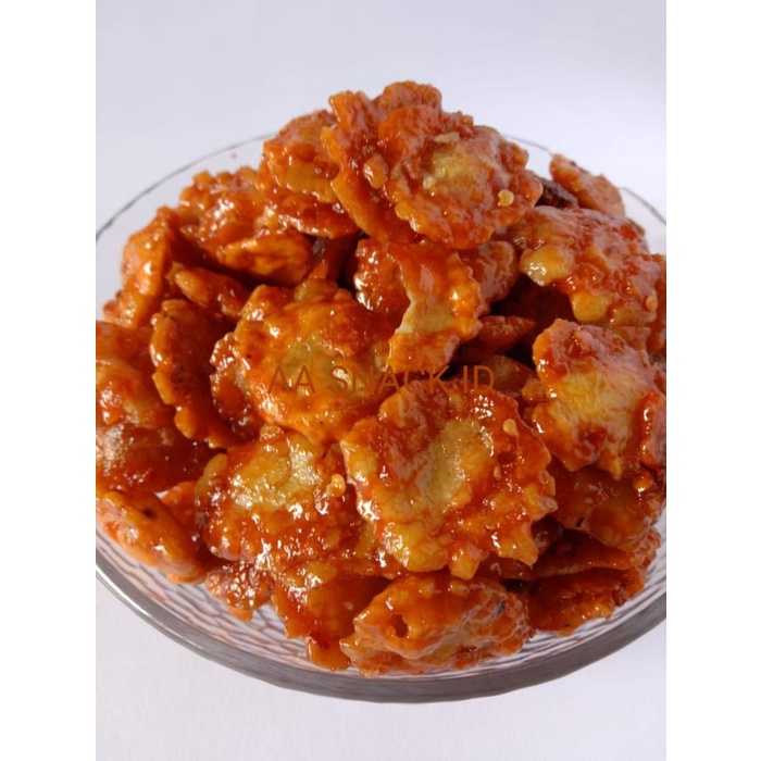 

Emping Melinjo Pedas Manis 1kg Alami Organik Food Snacks