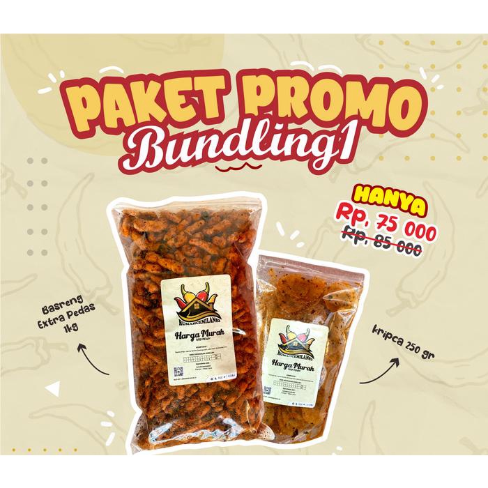 

PROMO 1 ( BASRENG 1 KG + KRIPCA 250GR )