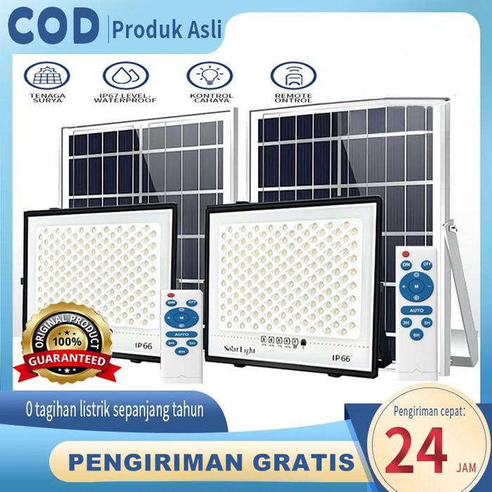 PREMIUM Ready Stock COD Lampu tenaga surya Lampu Tenaga Surya Saat Malam Hari Lampu Tembak Lampu