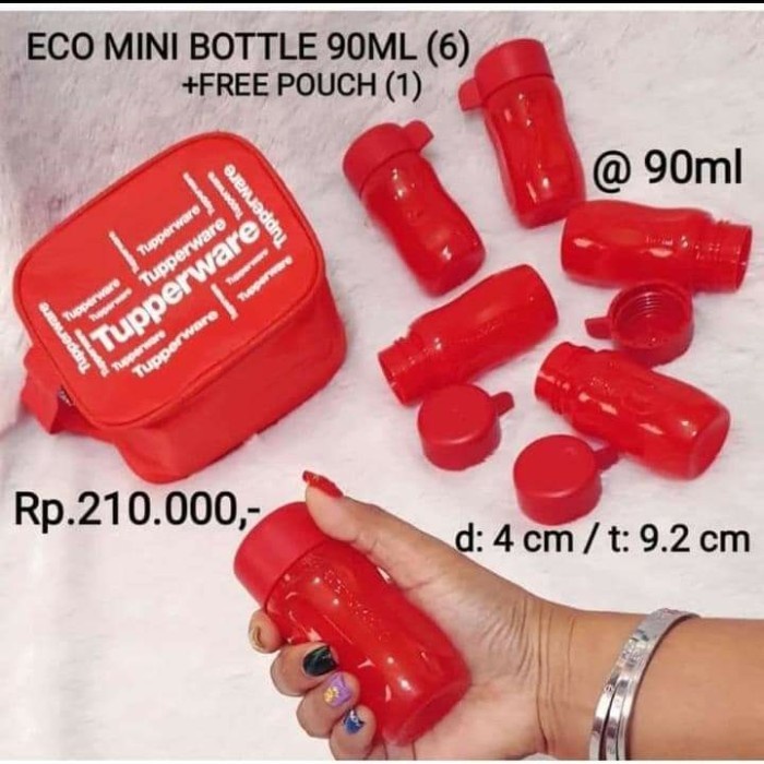 (BestSeller) Eco mini 90ml botol tupperware mini