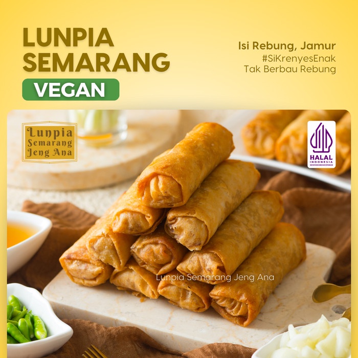 

Lunpia Semarang VEGAN Lumpia Semarang HALAL Tak Berbau Rebung
