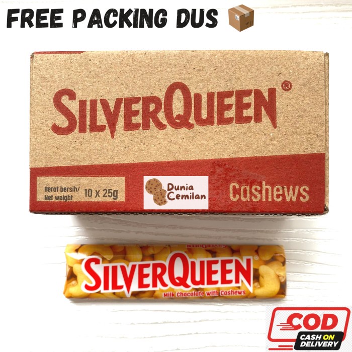 

[TERMURAH!] SilverQueen Chocolate Bar KECIL 1 PAK isi 10pcs @25gr