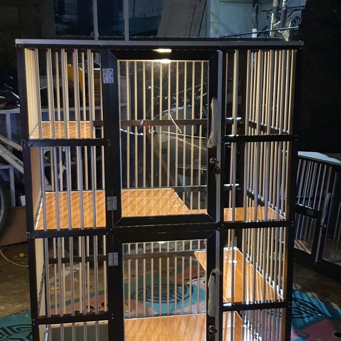 Promo Kandang Kucing Aluminium 2 Tingkat Berkualitas