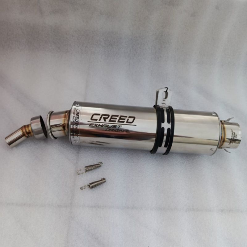 Creed exhaust 100% , Ds1+db killer, knalpot racing untuk motor 135/150cc , vixion old/new/r, fu 150