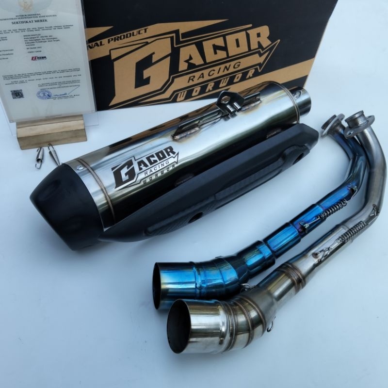KNALPOT STANDAR RACING GACOR BAS ADEM VARIO110 KARBU PCX160 VARIO125 BOHLAM VARIO160 GENIO AEROX155
