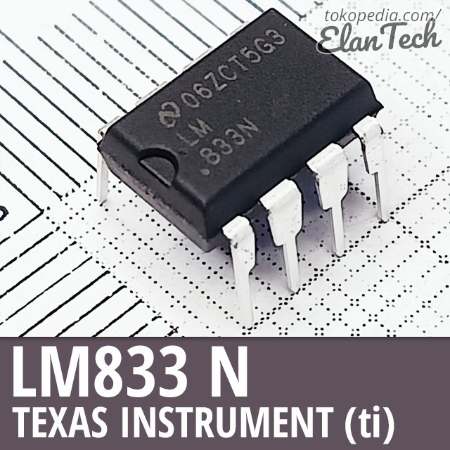 (GoodSeller) LM833 / LM833N Texas Instruments TI Ori Original Asli Elantech