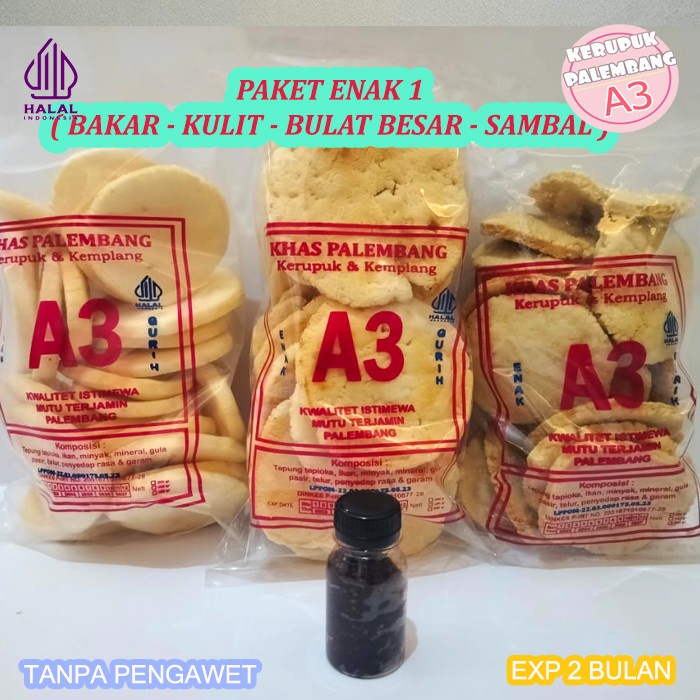 PAKET ENAK 1 KEMPLANG BESAR BAKAR KULIT SAMBEL