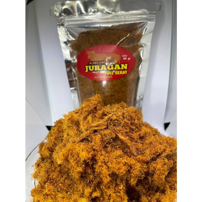 

Abon Sapi Juragan Full Serat - Mutu Terjamin Asli Boyolali 200g - Makanan Bawang Sapi Snack Food
