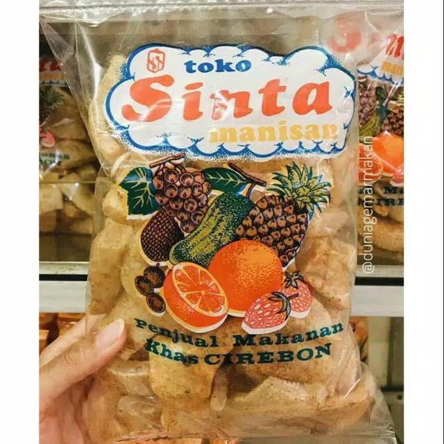 

Krupuk Rambak Pedes Asli "Sinta Manisan" Berat - 250 Gram Khas Cirebon