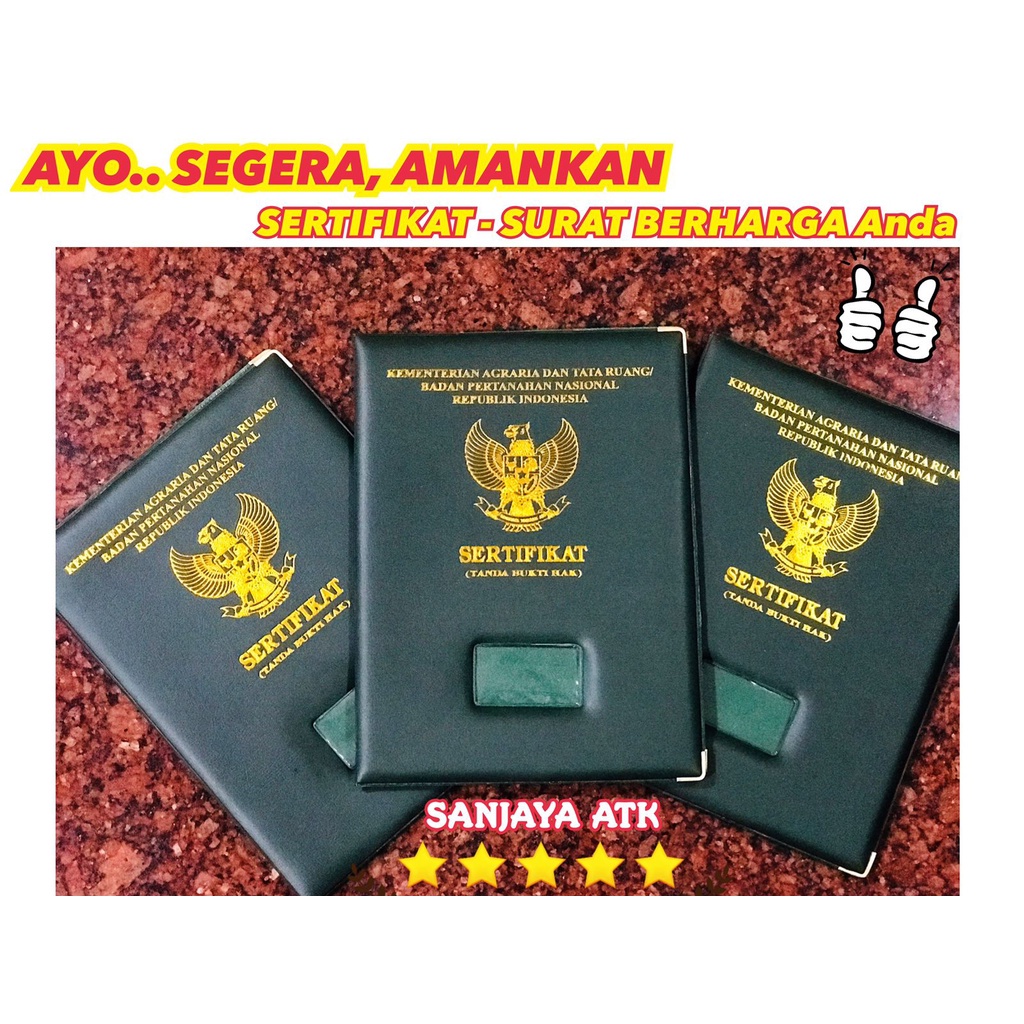 

NEW COVER SERTIFIKAT TANAH / MAP SERTIFIKAT TANAH / TANPA BUSA GOOD PRODUK SIAP KIRIM