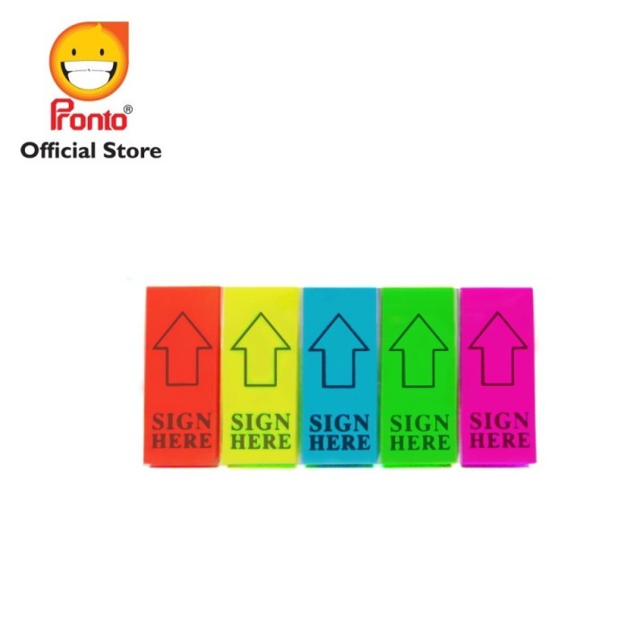 (BestSeller) Stick Notes Kertas Arrow 'Sign Here' PRONTO