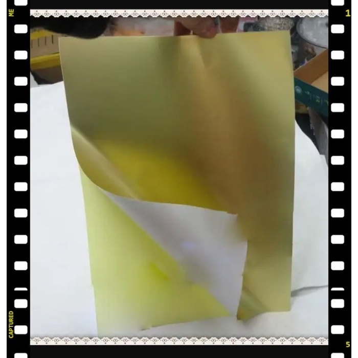 

(BestSeller) Kertas Stiker Emas Gold A3+ A3 double folio