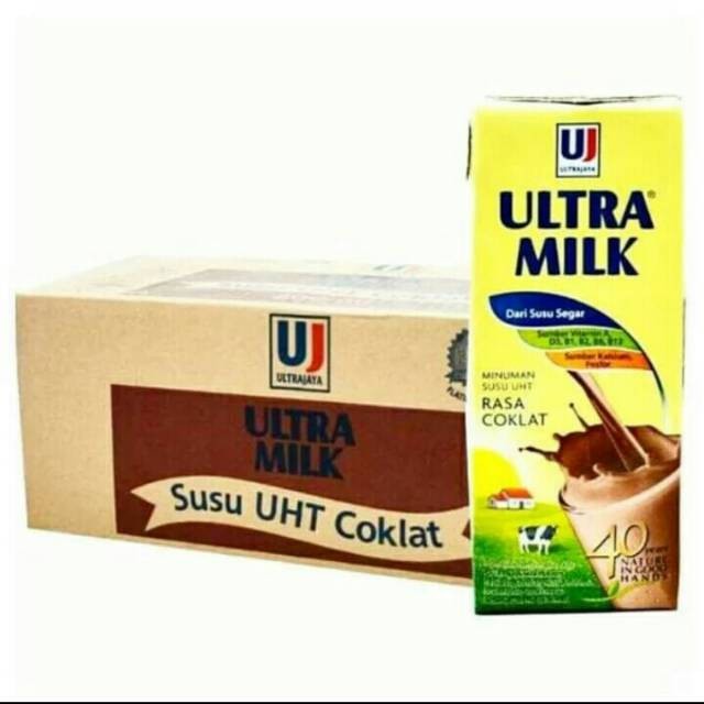 

(BestSeller) Susu ultra Coklat 200 ml isi 24 pc perkarton