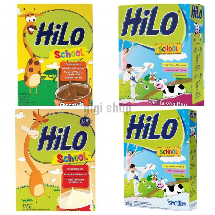 

(BestSeller) HILO School 500gr - Susu Anak Tinggi Kalsium Protein Lebih Rendah Gula - Chocolate