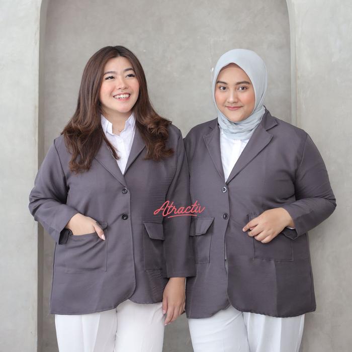 Atractiv Blazer Formal Jumbo Wanita Ld150 Blazer Wanita Jumbo Oversize Ld120 Ld130 Ld145 Ld150 Jas