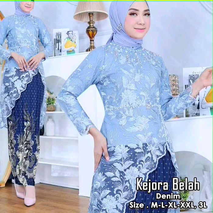 KEBAYA TUNIK PAYET KEJORA TERBARU PALING LAKU MODEL BROKAT TILE PAYET WANITA - DRESS TERLARIS
