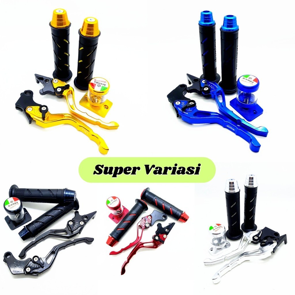 Paket hemat handle sisik + stempel kaca minyak rem + handgrip domino + jalu stang pnp fu sonic cbr