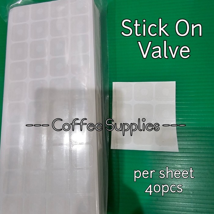 

(BestSeller) STICK ON ONE WAY DEGASSING VALVE Sticker tempel lubang kemasan kopi