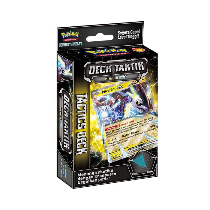 JTTOP" TOYS KINGDOM POKEMON SET KARTU DECK TAKTIK MIRAIDON EX SVTR KIDS TOY TOYS POKEMON CARD