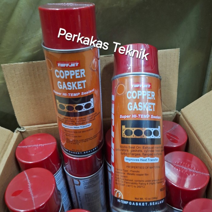 JTTOP" TUFFJET COPPER GASKET SPRAY 400 ML/GASKET HI-TEMP COOPER SPRAY