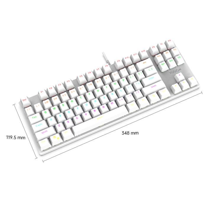 

Viral Deli X Vusign Gaming Keyboard Pink Blue White With Backlight Ergonomic Vs788 Computer Mouse