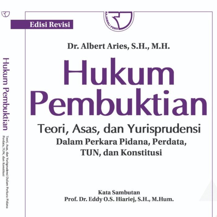 

Viral Hukum Pembuktian Teori, Asas,& Yurisprudensi (Edisi Revisi) Dr Albert Aries, Sh, Mh Packing