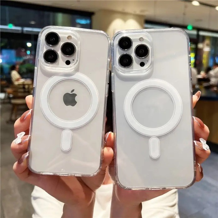 Anti Kuning Clear Transparant Case Magsafe iPhone 15 Pro Max Plus