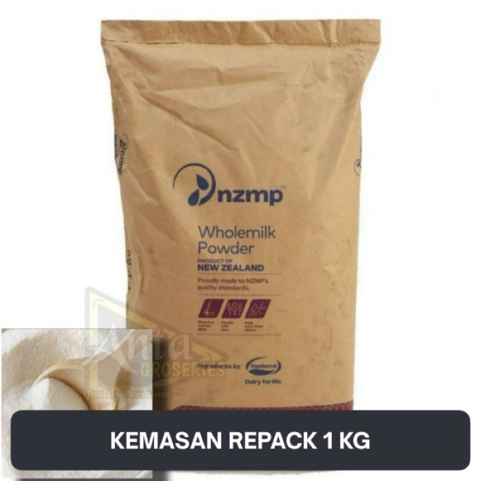 

(BestSeller) SUSU BUBUK NZMP FULL CREAM 1KG WHOLEMILK POWDER