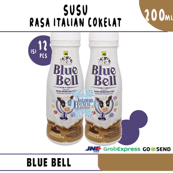 

(BestSeller) Blue Bell Susu Rasa Italian Cokelat 200ml (Karton)