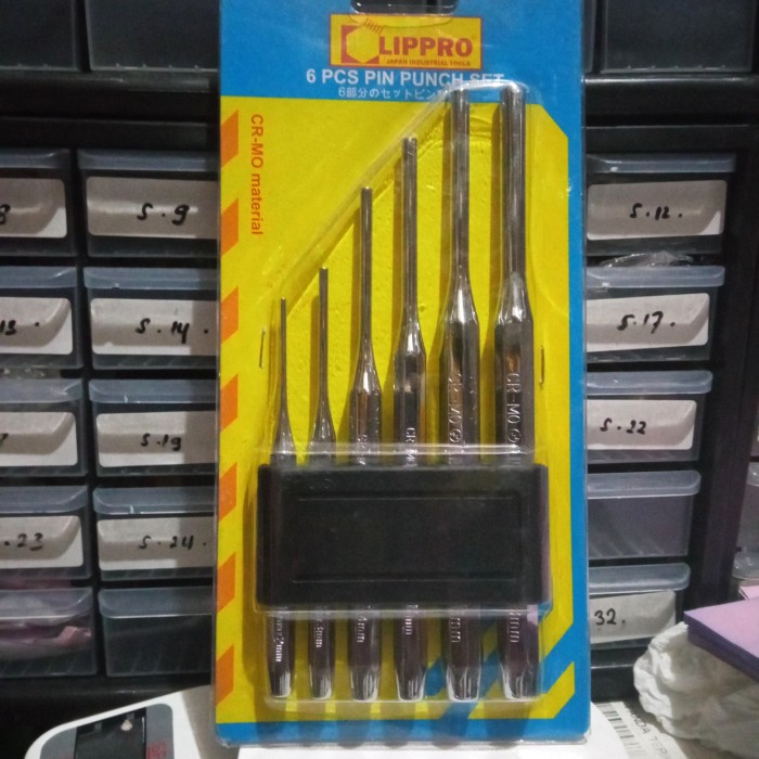 

Jual [READY] Lippro pin punch set penitik set center 6 pcs