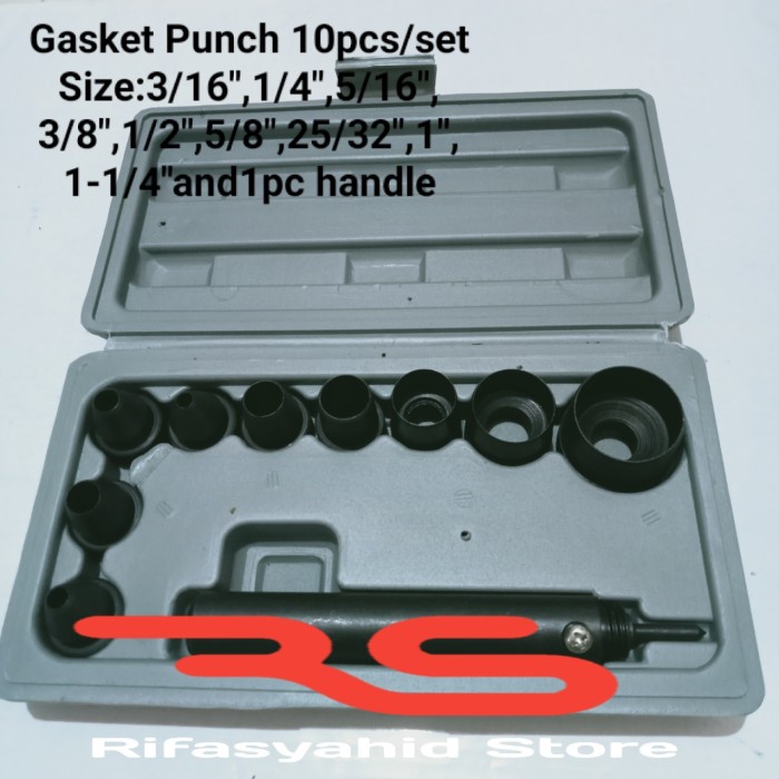 

Jual [READY] SANDES Plong GASKET Alat Pelubang Kulit Plong Packing 10pcs Pembolong