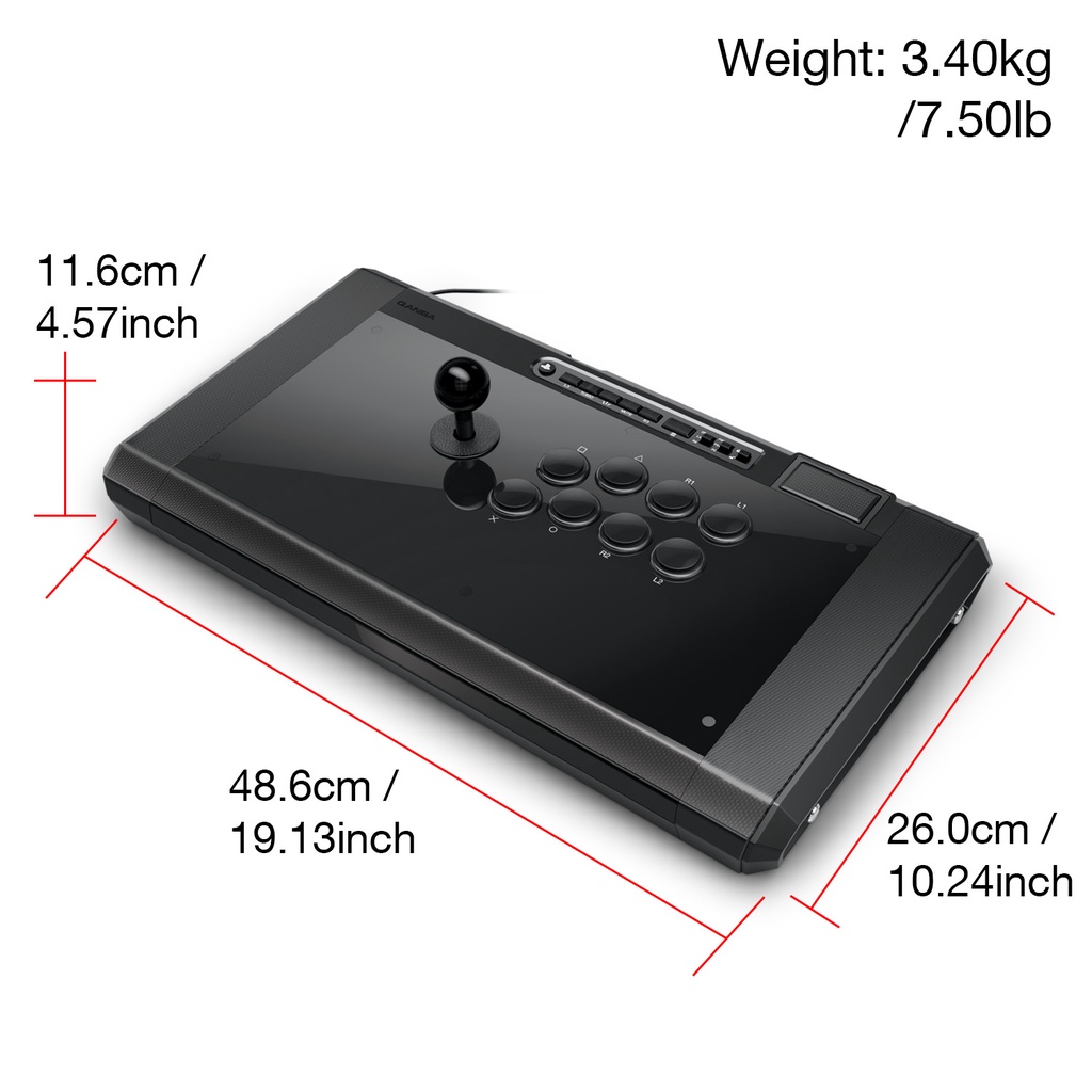 Qanba Q7 Obsidian 2 Arcade Stick Joystick For Pc Arcade Joystick Contoller Game Fighting Stick For