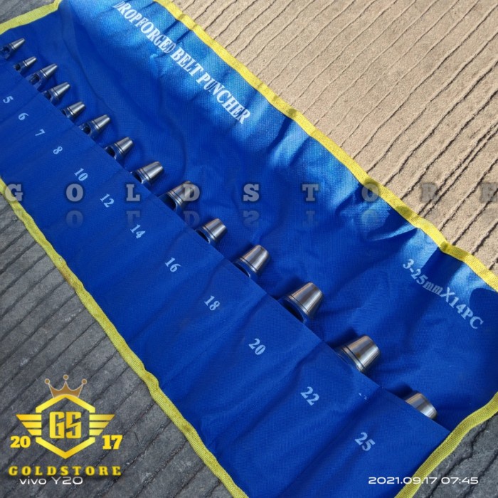 

Jual [READY] (GS) hollow plong punch set 3_25mm x 14 pcs drop forged puncher