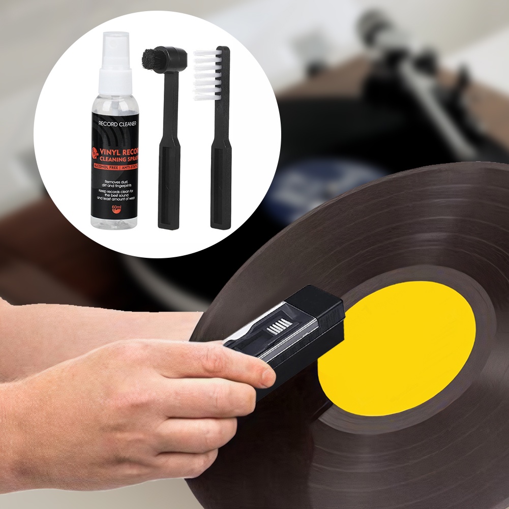 1 Set Vinyl Record Cleaning Brush Record Brush Vinyl Brush Record Player Accessories For Vinyl