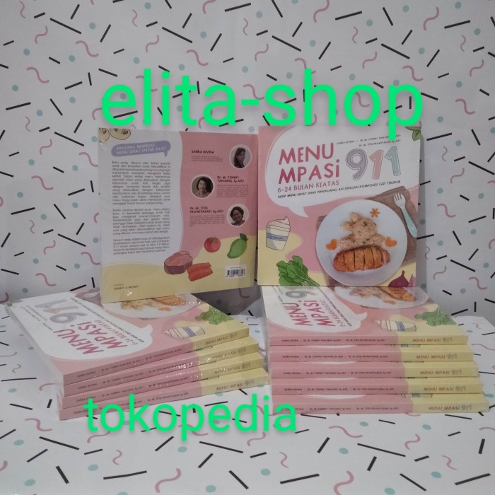 Produk Viral Buku Menu Bayi Mpasi 911, Bisa Untuk Kado Atau Souvenir. Cod