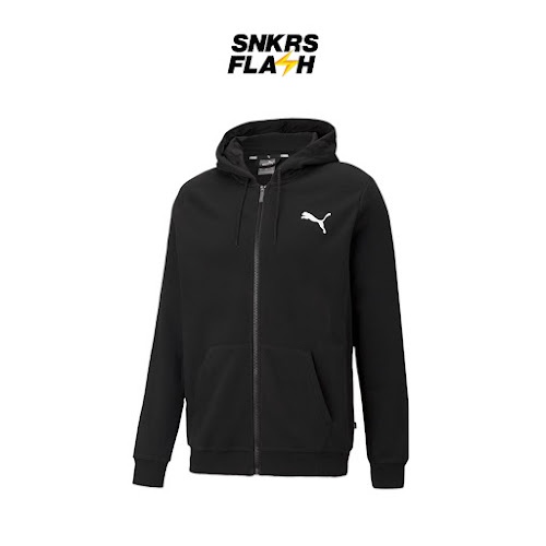 PUMA Ess Small Logo Fz Hoodie Black Hoodie Pria - 68085901