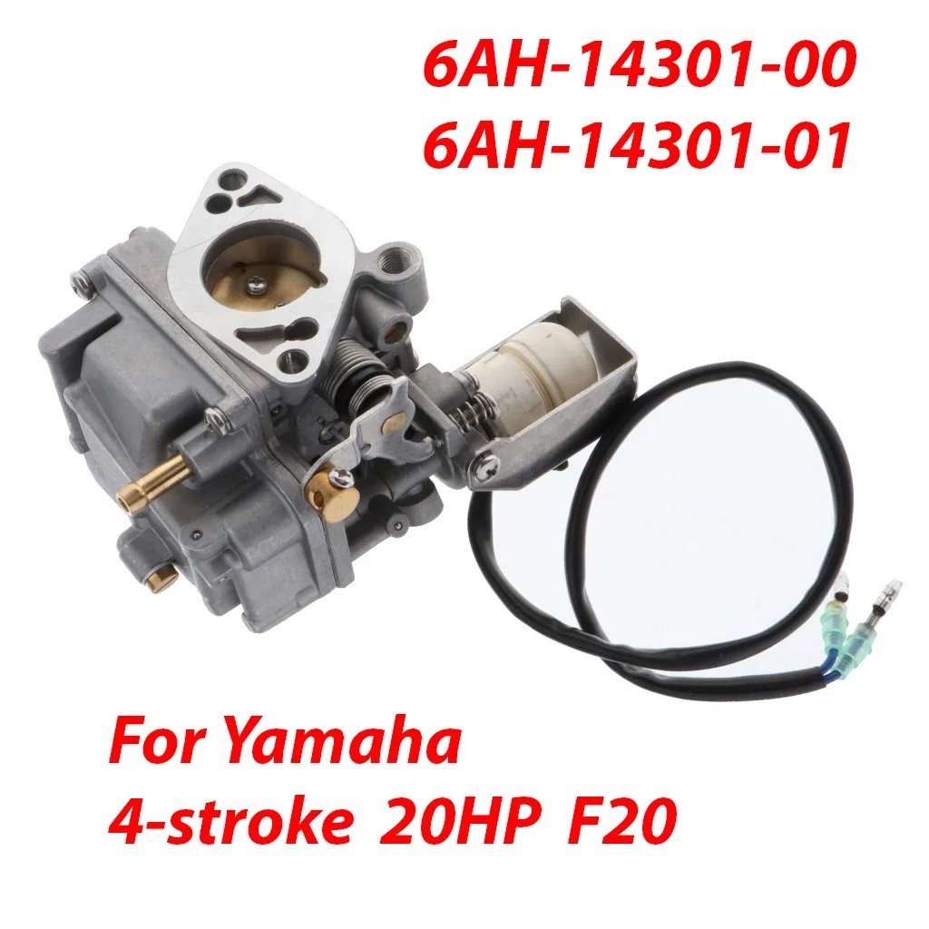 6Ah-14301-00 Boat Outboard Carburetor For Yamaha 4-Stroke 15Hp 20Hp F15 F20 Outboard Engine Motor
