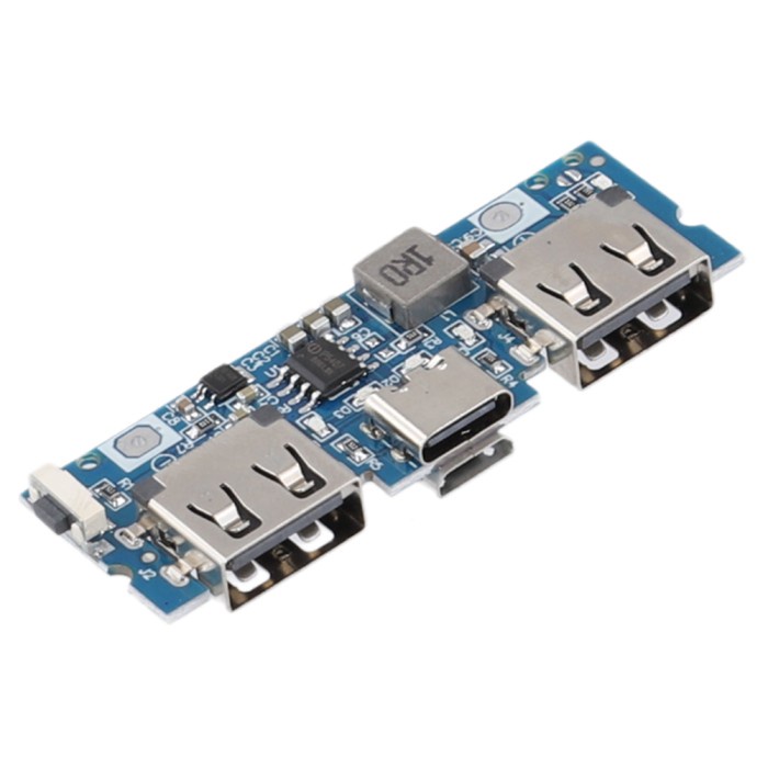 Micro/Type-C 18650 Charging Module 18650 Boost Battery Charger Mini USB 5V 2.4A Dual USB Mobile Powe