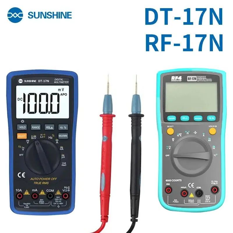 Sunshine Dt 17N Multimeter Range Lcd Display Multimeter Auto Digital Multimeter Is 35/6 Automatic