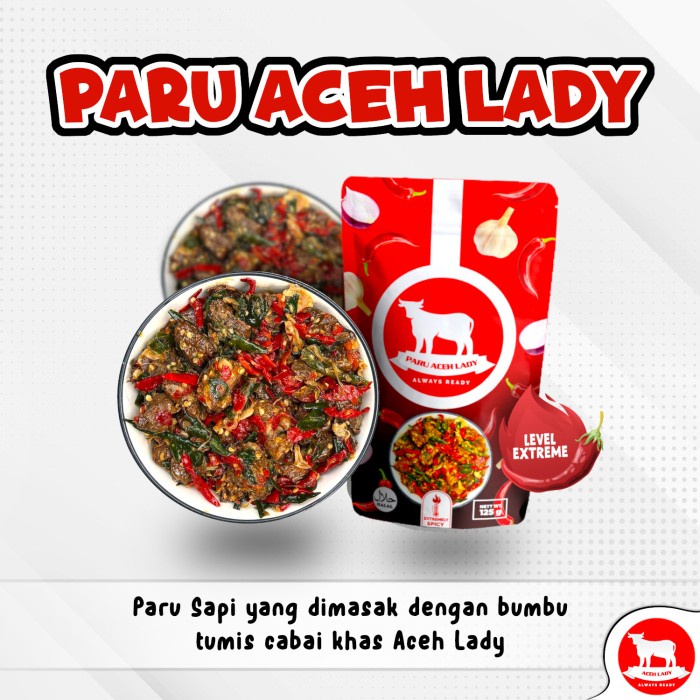 

Paru Aceh Lady level extremely spicy