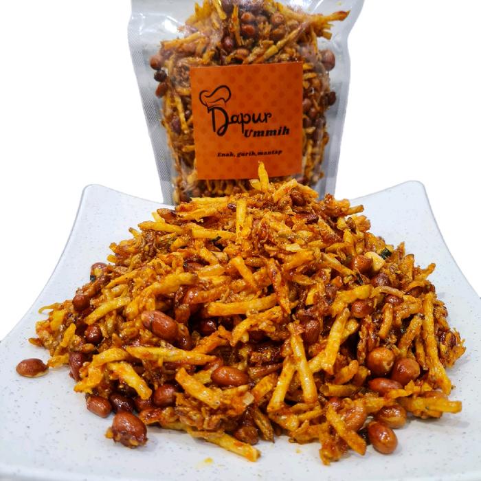 

Kentang kacang teri pedas manis 500gr Kriuk