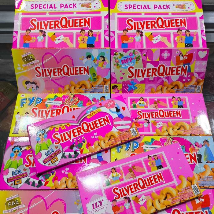 

10 PCS SILVERQUEEN 55g kemasan limited edition rasa cashew