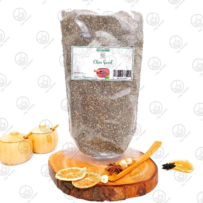 

500gr Black Chia Seed Mexico / Organic Black Chia Seed / Chiaseed Hitam Organik / Chia Seed Hitam