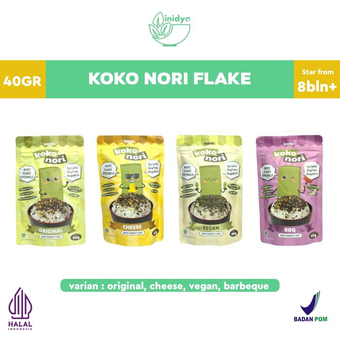 

KOKOBI - Koko Nori Flake Springkle Abon Rumput Laut Bubuk Tabur Nasi dan Bubur Anak 40gr dari