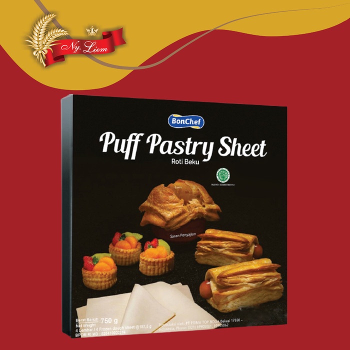 

BON CHEF Puff Pastry Sheet Instant 750 gram (GOJEK/GRAB ONLY)