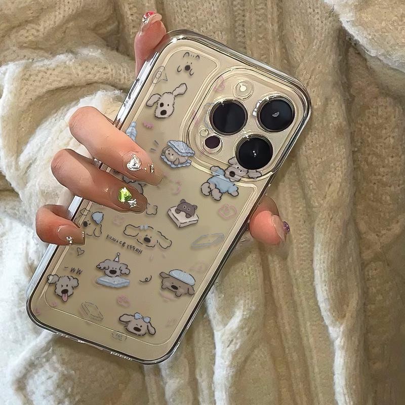Terbaru Soft Fancy Couple Casing Iphone 16E 15 Pro Max 11 13 Pro Max 7 8 Plus 7+ 8+ X Xs Max Xr Ip 1
