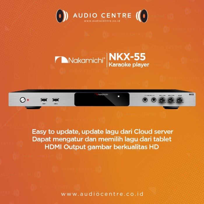 PREMIUM Nakamichi NKX55 NKX-55 NKX 55 Player Karaoke with Youtube