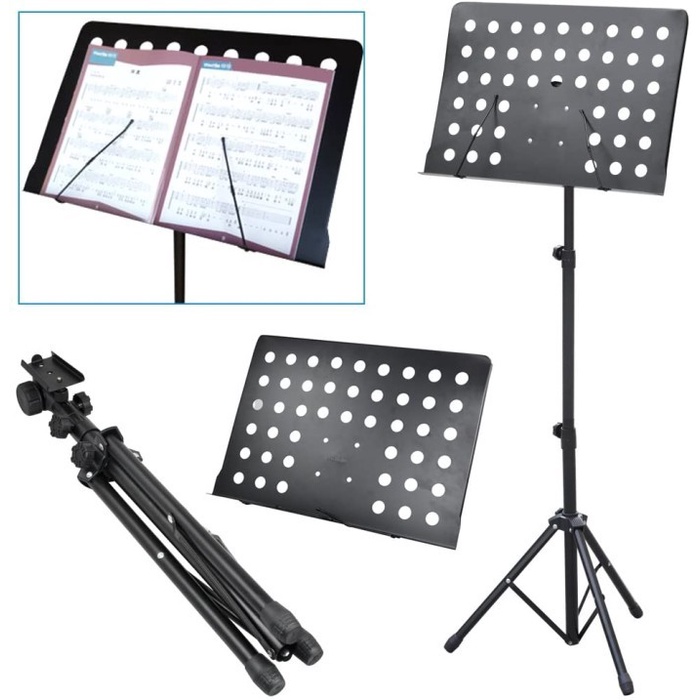 PREMIUM Music Book Viola Tripod Stand Buku Partitur Piano Lagu Karaoke Gitar