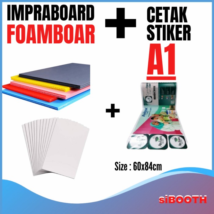 

TERLARIS! Impraboard include stiker ukuran 60x80cm